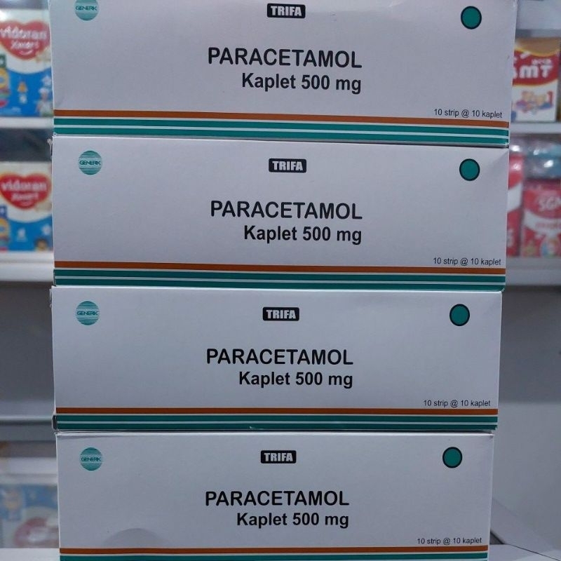 Jual PARACETAMOL 500 MG BOX ISI 100 TAB TRIFA Shopee Indonesia