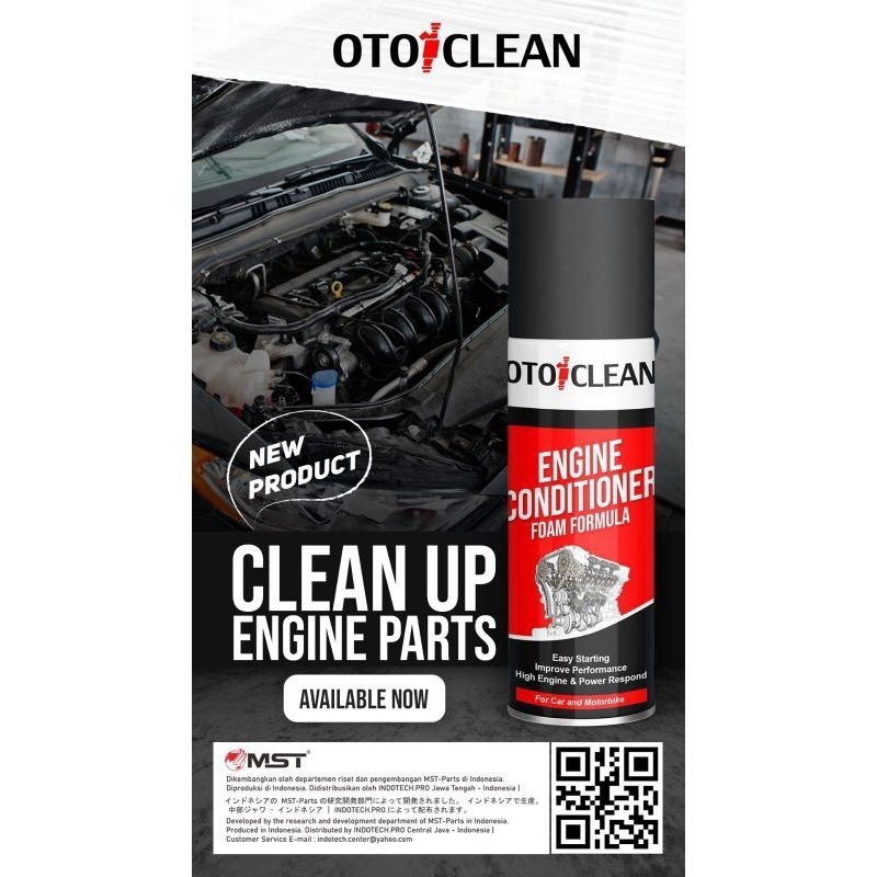 Jual Pembersih MESIN Motor Mobil Engine Conditioner Foam 300ml OTOCLEAN