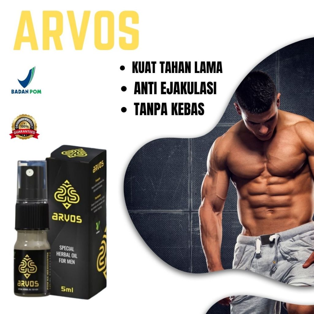 Jual ARVOS Spray Tahan Lamaa Pria Original Ampuh Mengatasi Ezjakulasii