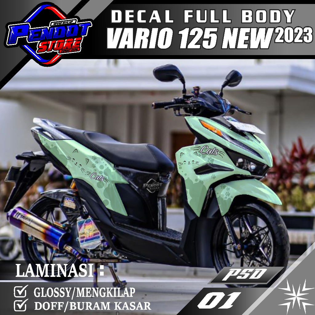 Jual Decal Vario 125 2023 Full Body Stiker Vario 125 2023 Full Body