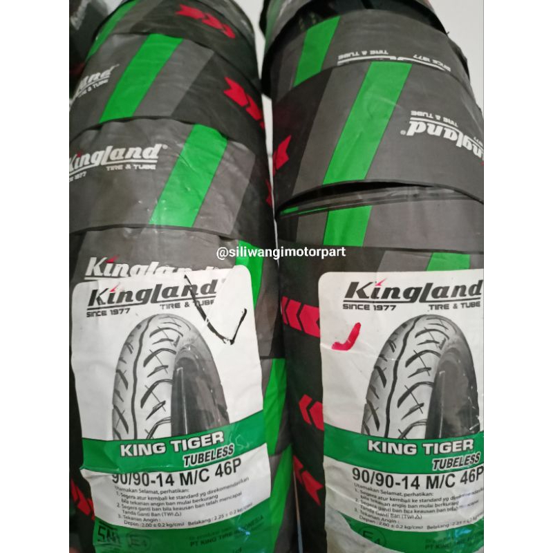 Jual Ban Motor Tubles Tubeless Kingland Tiger Jaguar Ban