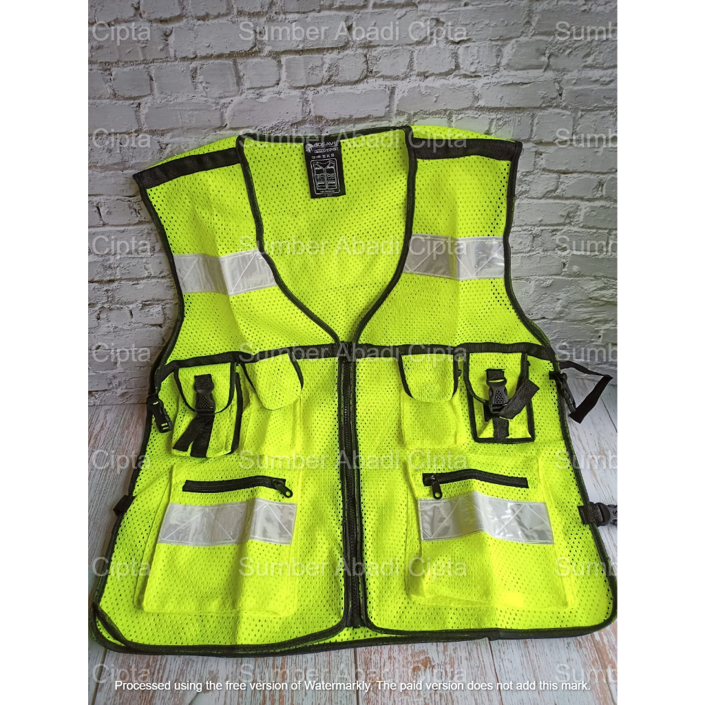 Jual Rompi Jaring Safety Kantong Safety Vest Scotlite Hijau Dan