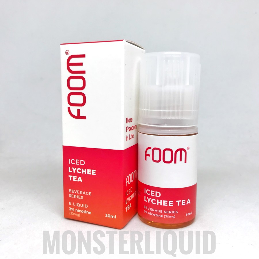 Jual SALT FOOM ICED LYCHEE TEA BY FOOM LAB 30MG 30ML Shopee Indonesia