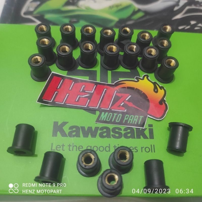 Jual Mur Mur Baut Karet Wellnut Wel Nut Welnut Kawasaki Ninja Nmax Cbr