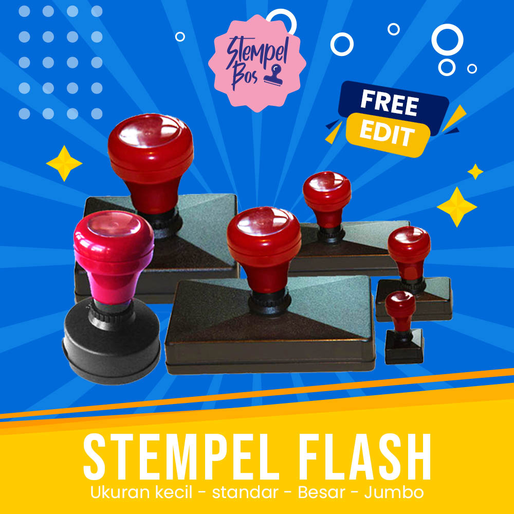 Jual Cetak Custom Stempel Flash Stempel Otomatis Cap Otomatis Jumbo