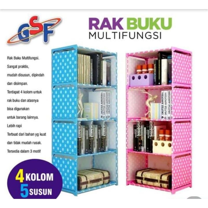 Jual Rak Buku Serbaguna Sisi Rak Buku Portable Rak Lemari Serbaguna