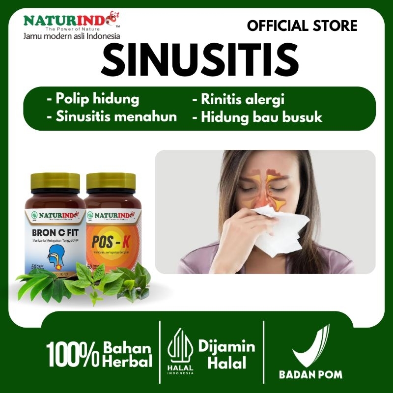 Jual Obat Sinusitis Polip Hidung Bau Busuk Menahun Sinus Rinitis Akut