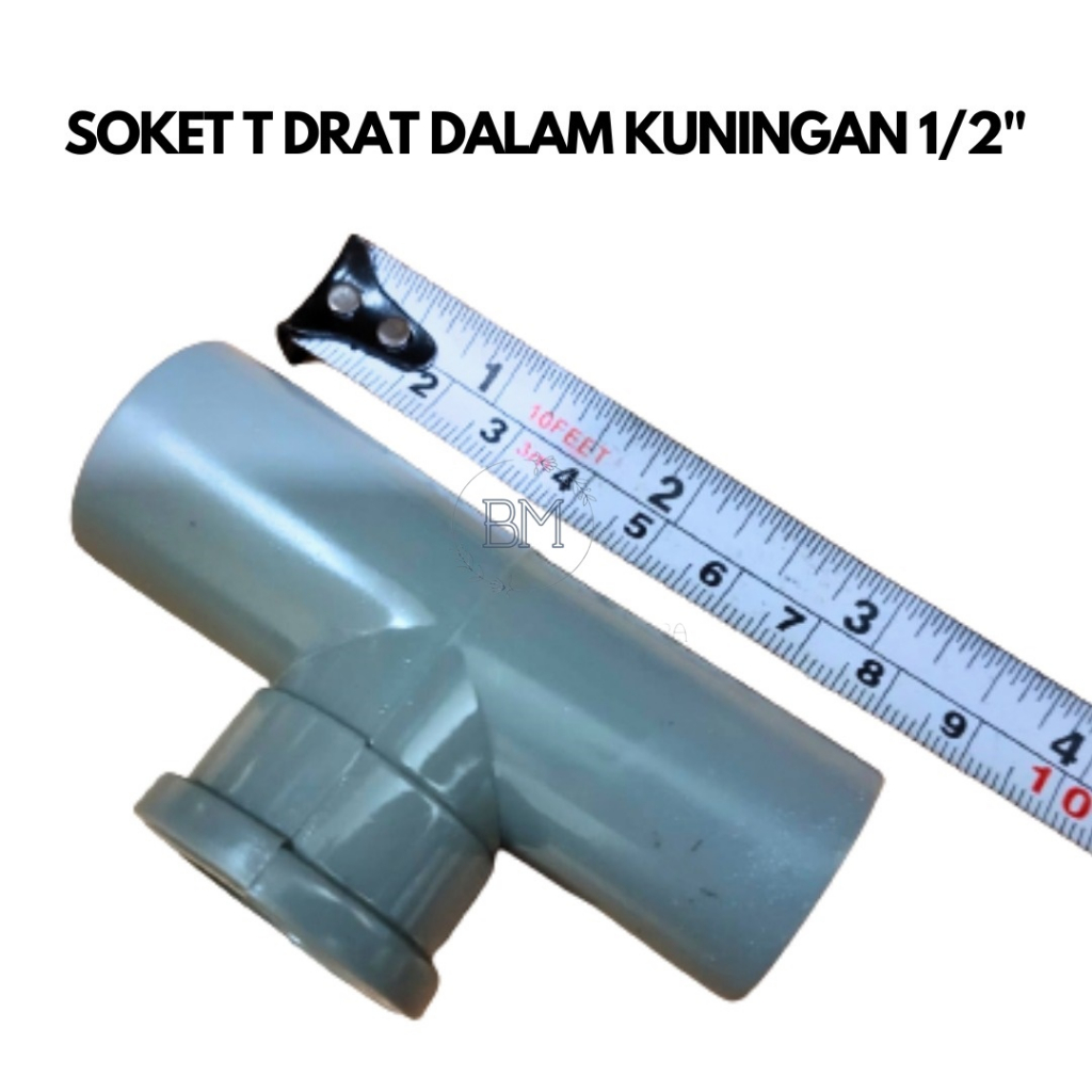 Jual BerkM Tee Pvc Drat Dalam Kuningan 1 2 Inch Kualitas Bagus Murah