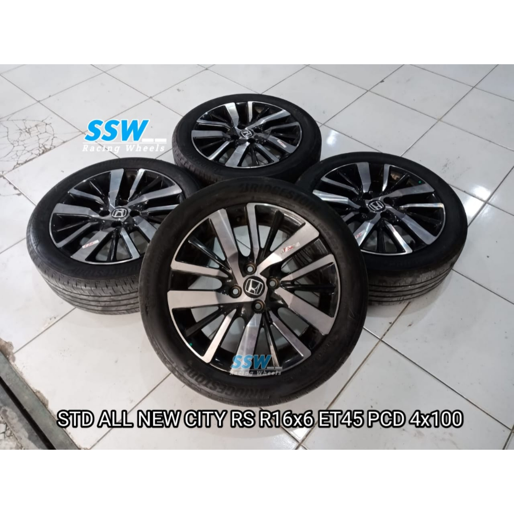 Jual Pelek Mobil Std City Hatchback Rs Ring 16 Pcd 4x100 Ban Shopee