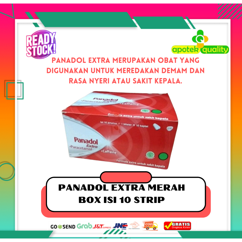 Jual Panadol Extra Merah Box Isi Strip Shopee Indonesia