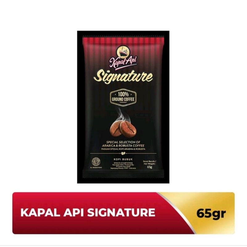 Jual KOPI KAPAL API SIGNATURE 65 Gr Shopee Indonesia