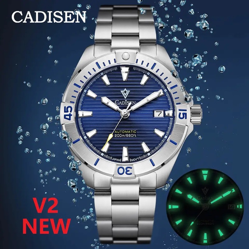 Jual Cadisen Aquaracer Automatic Jam Homage Tag Sapphire Crystal