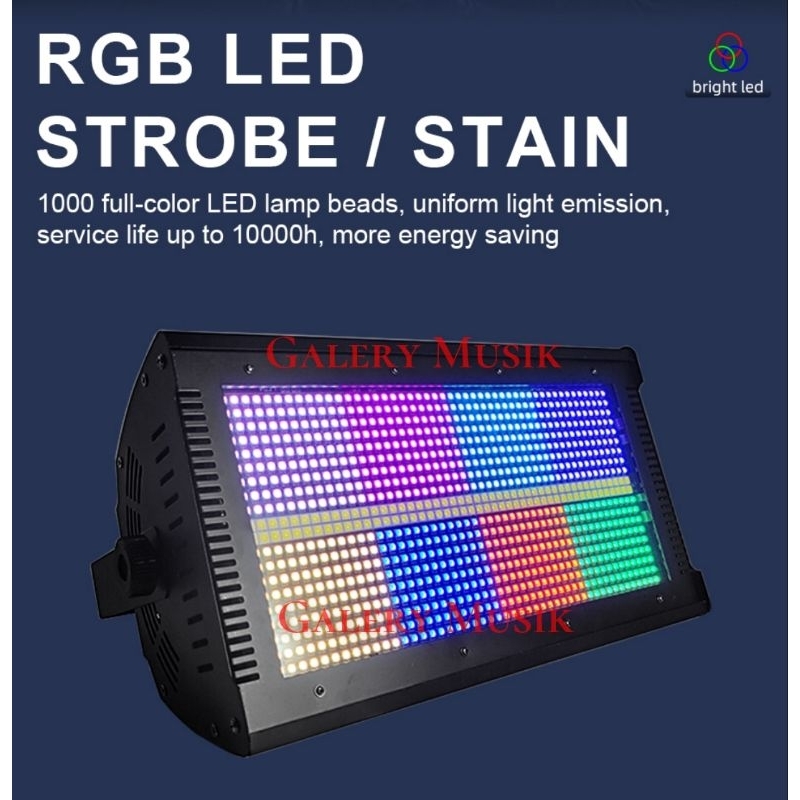 Jual LED Strobo Strobe 960 LED Fullcolor 1000W Lighting Fullcolor Bisa