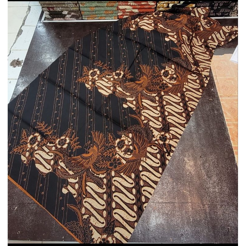 Jual Kain Katun Batik Kota Solo Motif Parangg Merak Cabut Shopee