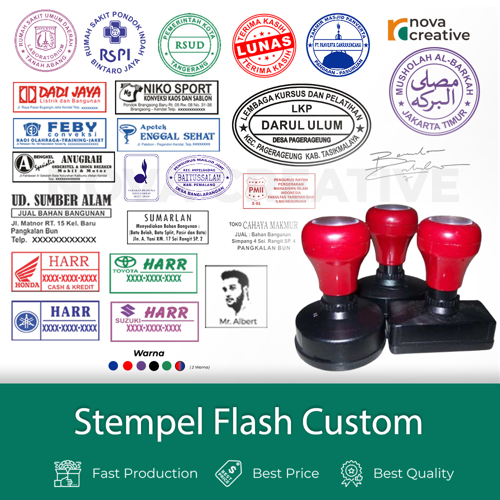 Jual Stempel Custom Stempel Logo Stempel Lunas Stempel Nama Stempel