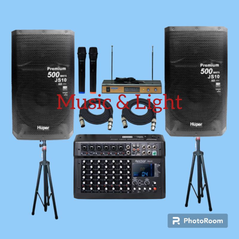 Jual Paket Sound System Speaker Aktif Inch Huper Js Js Original