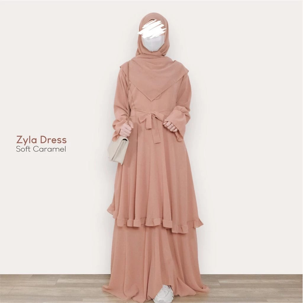 Jual Zyla Dress Gamis Malaysia Viral Model Terbaru Gamis Umpak