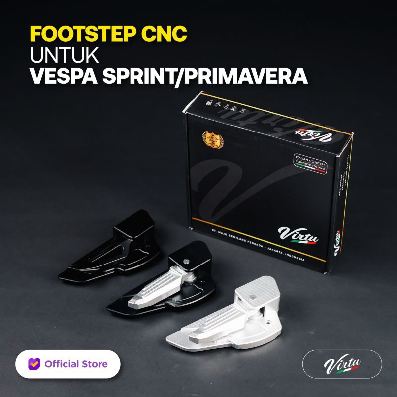 Jual Footstep Virtu Vespa Full Cnc Vespa Sprint Primavera Shopee