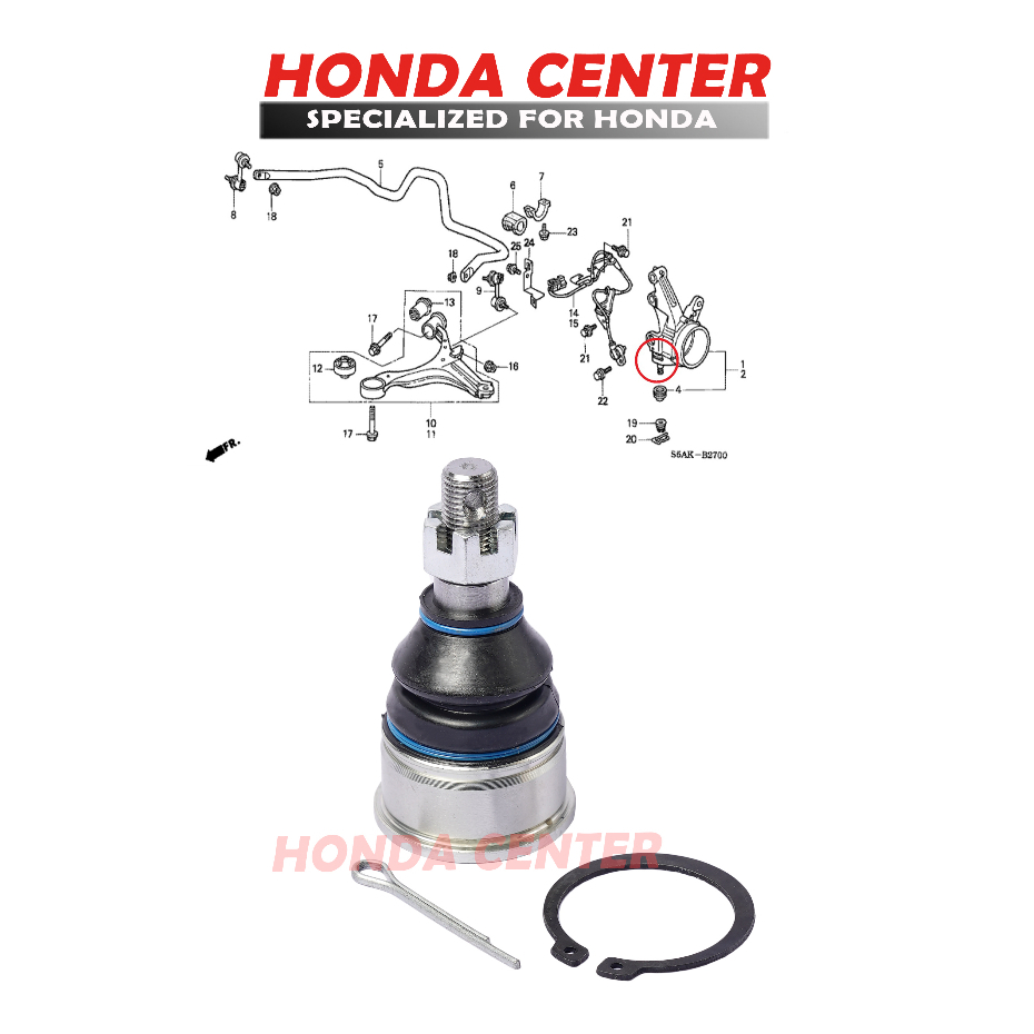 Jual Ball Joint Honda Crv Rd Gen Civic Vti Vtis Stream