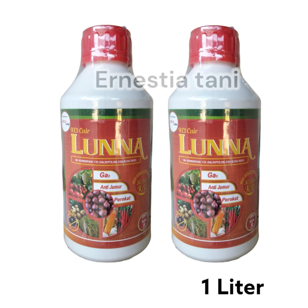 Jual Pupuk KCL Cair LUNNA 1 Liter Perekat Anti Jamur Ga3 Pada Semua