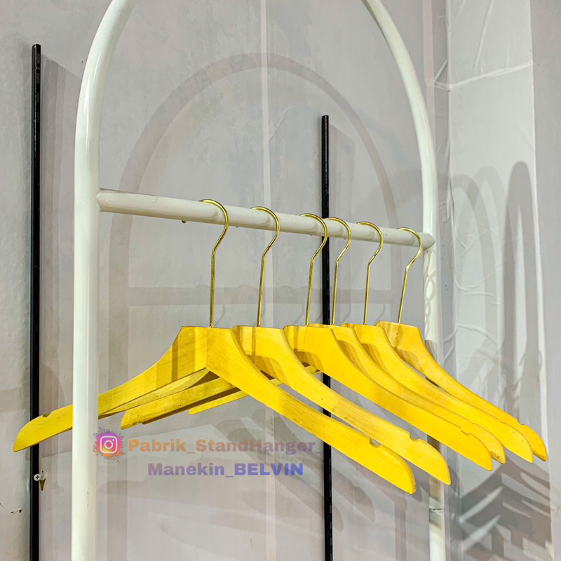 Jual HANGER KAYU HOOK IMPORT HARGA PER LUSIN HANGER KAYU DEWASA 1