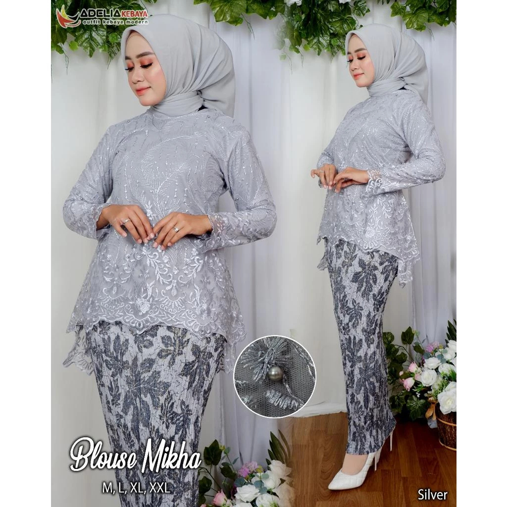 Jual SET KEBAYA MIKHA BAJU KEBAYA MODERN KEBAYA AKAD CANTIK