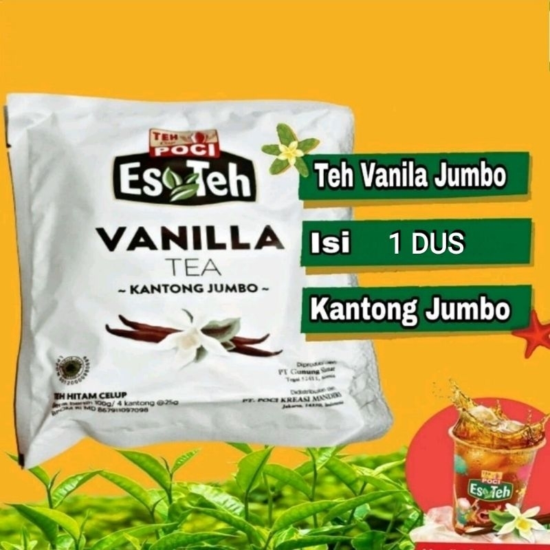 Jual Teh Celup Kantong Jumbo Es Teh Poci 1 Dus 10 Kg VANILLA