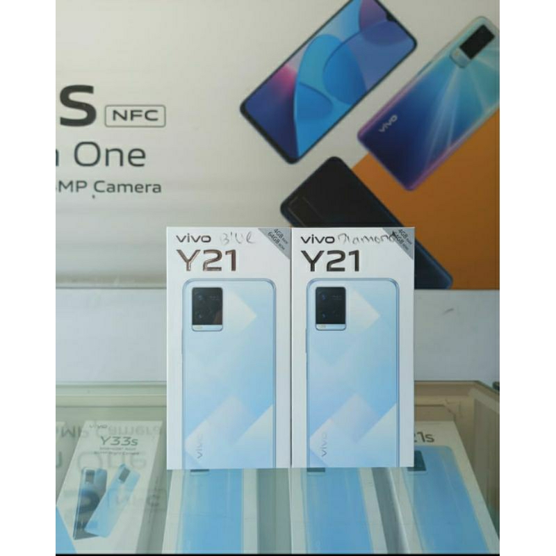 Jual Vivo Y21 RAM 4GB 1GB Extended ROM 64GB 5000mAh Battery 18W