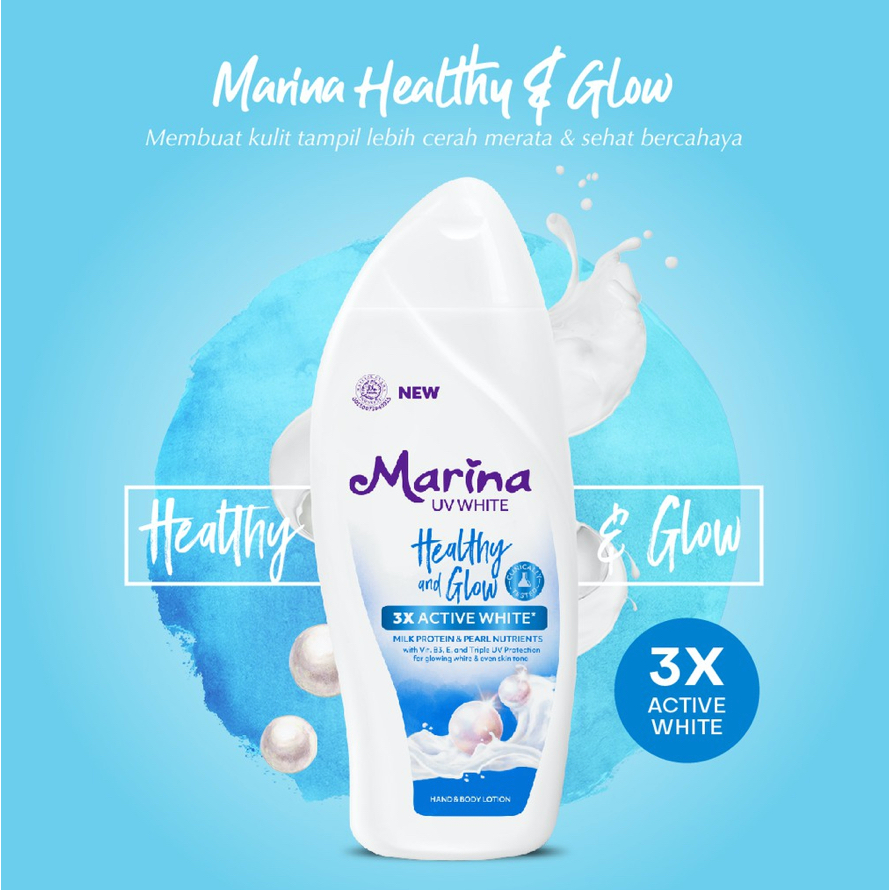 Jual MARINA Body Lotion Marina UV White NATURAL Hand Body Lotion 92ml