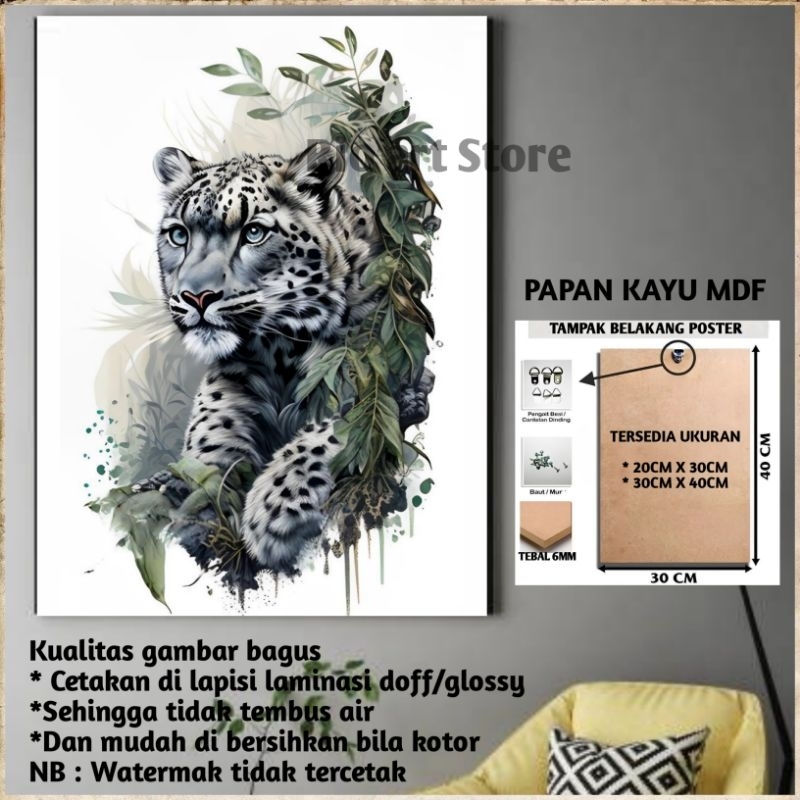 Jual Hiasan Dinding Bahan Papan Kayu Mdf Poster Kucing Besar Untuk