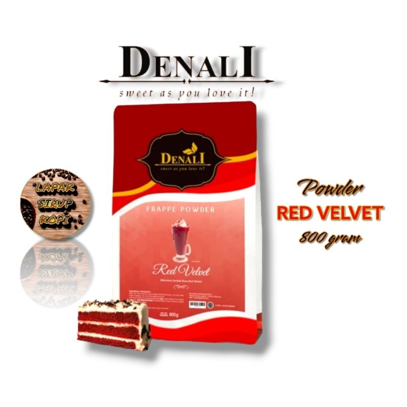 Jual Denali Red Velvet Powder 800 Gram Bubuk Minuman Rasa Red