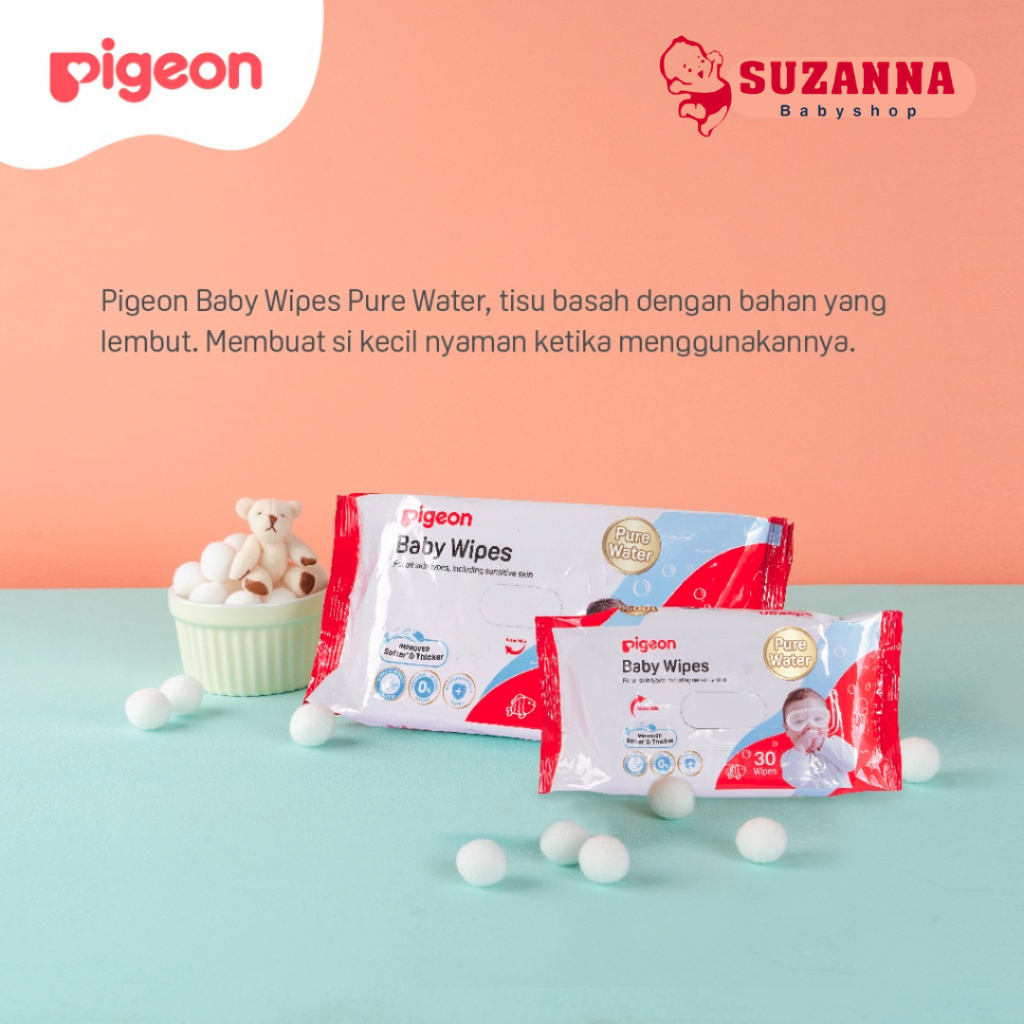 Jual Pigeon Baby Wipes Pure Water Tisu Basah Bayi Shopee Indonesia