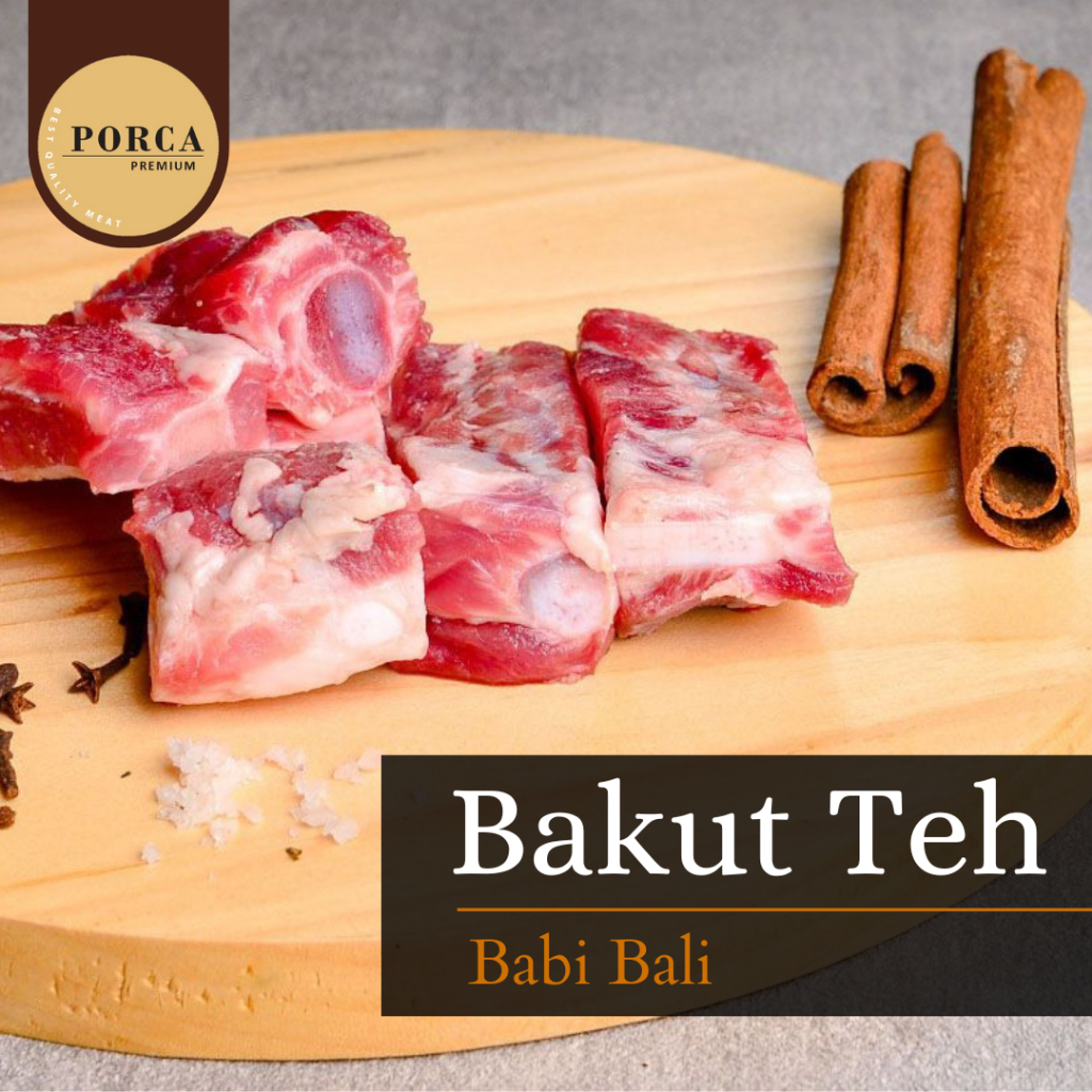 Jual Bakut Teh Daging Iga Potong Babi Bali Pork Ribs Cut 500gr Shopee