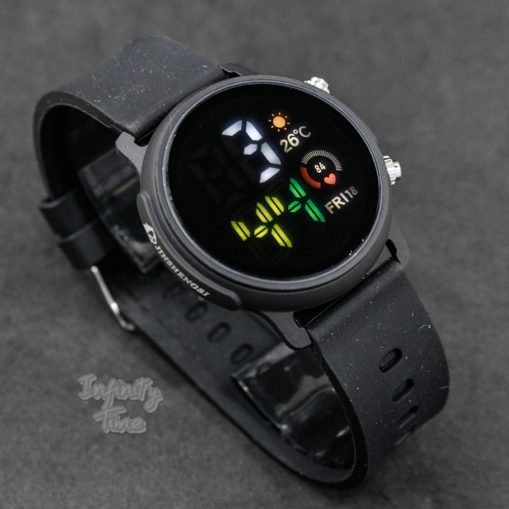 Jual Jam Tangan LED Watch JSS 3672 Bulat Digital Strap Rubber Shopee