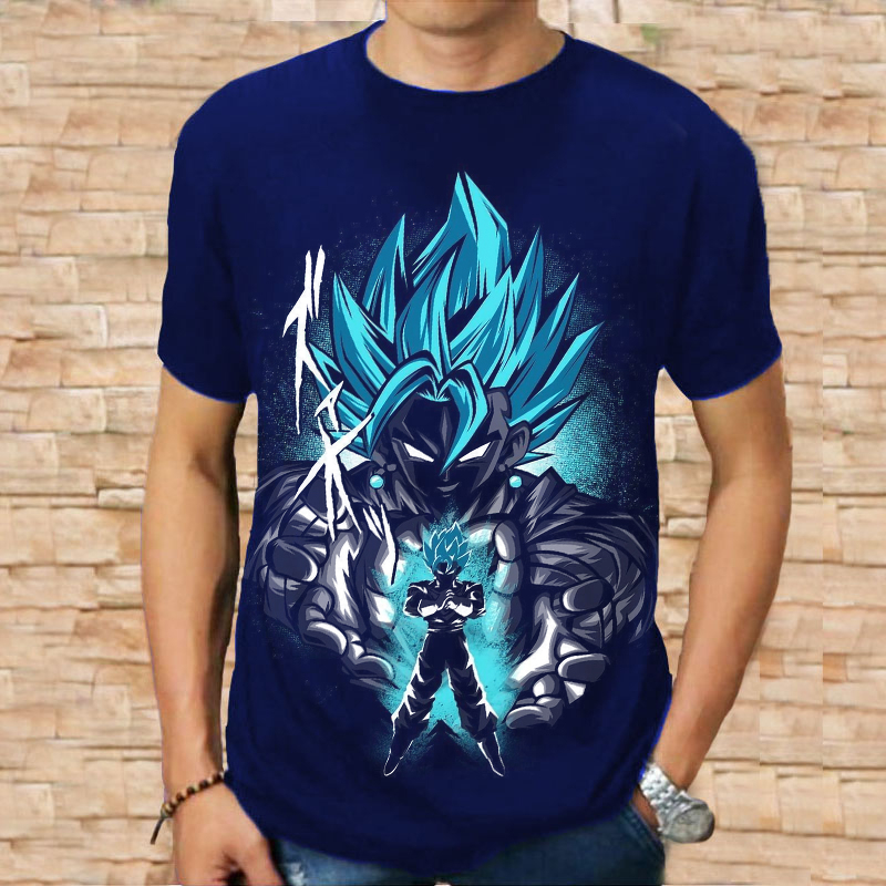 Jual Kaos Distro Cowok Dewasa Anime Goku Baju Keren Terbaru Original