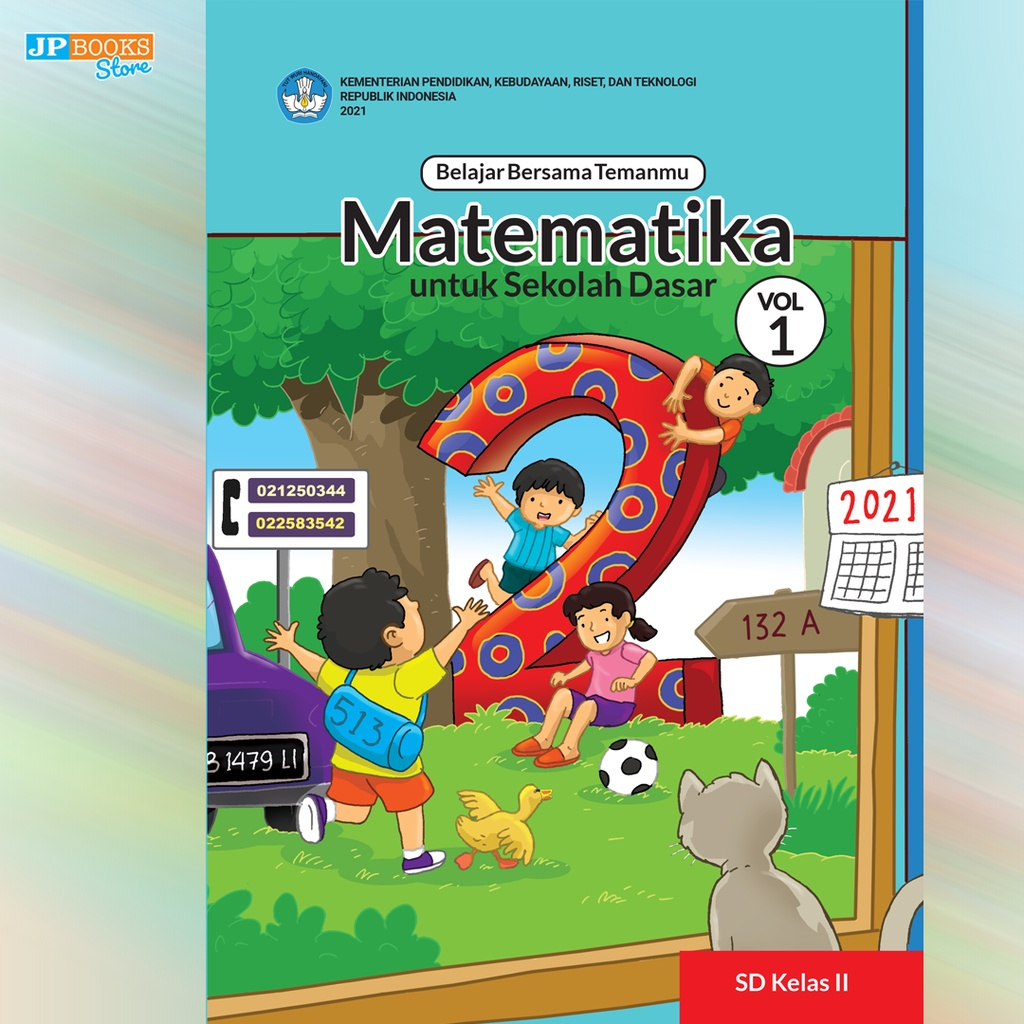 Jual Buku Teks HET Kurmer Sekolah Matematika SD Kelas 2 Volume 1