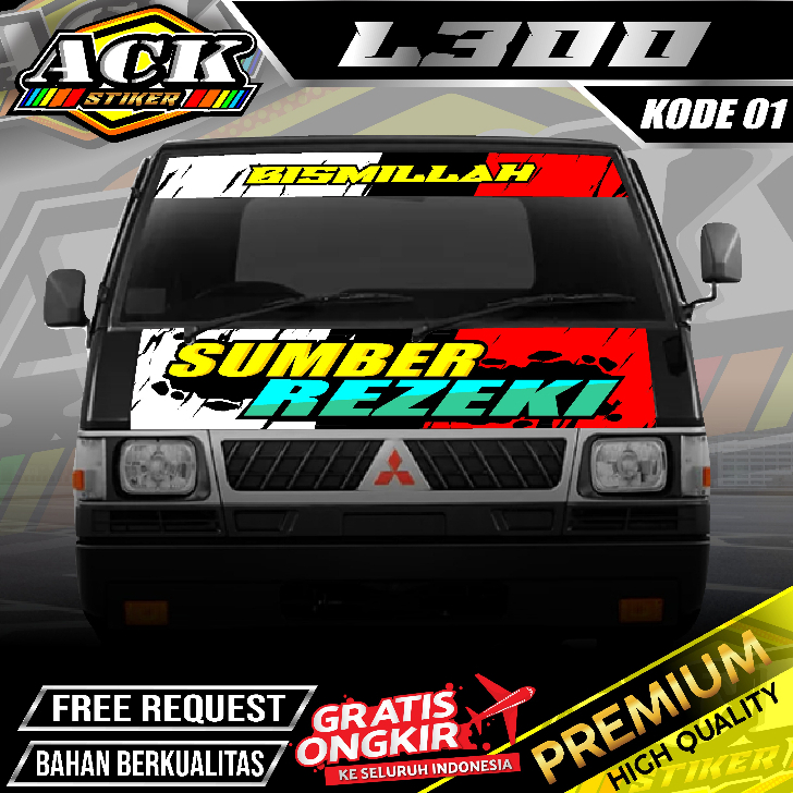 Jual Stiker Decal Kabin Depan L Pick Up Stiker Kabin L Kode Ack