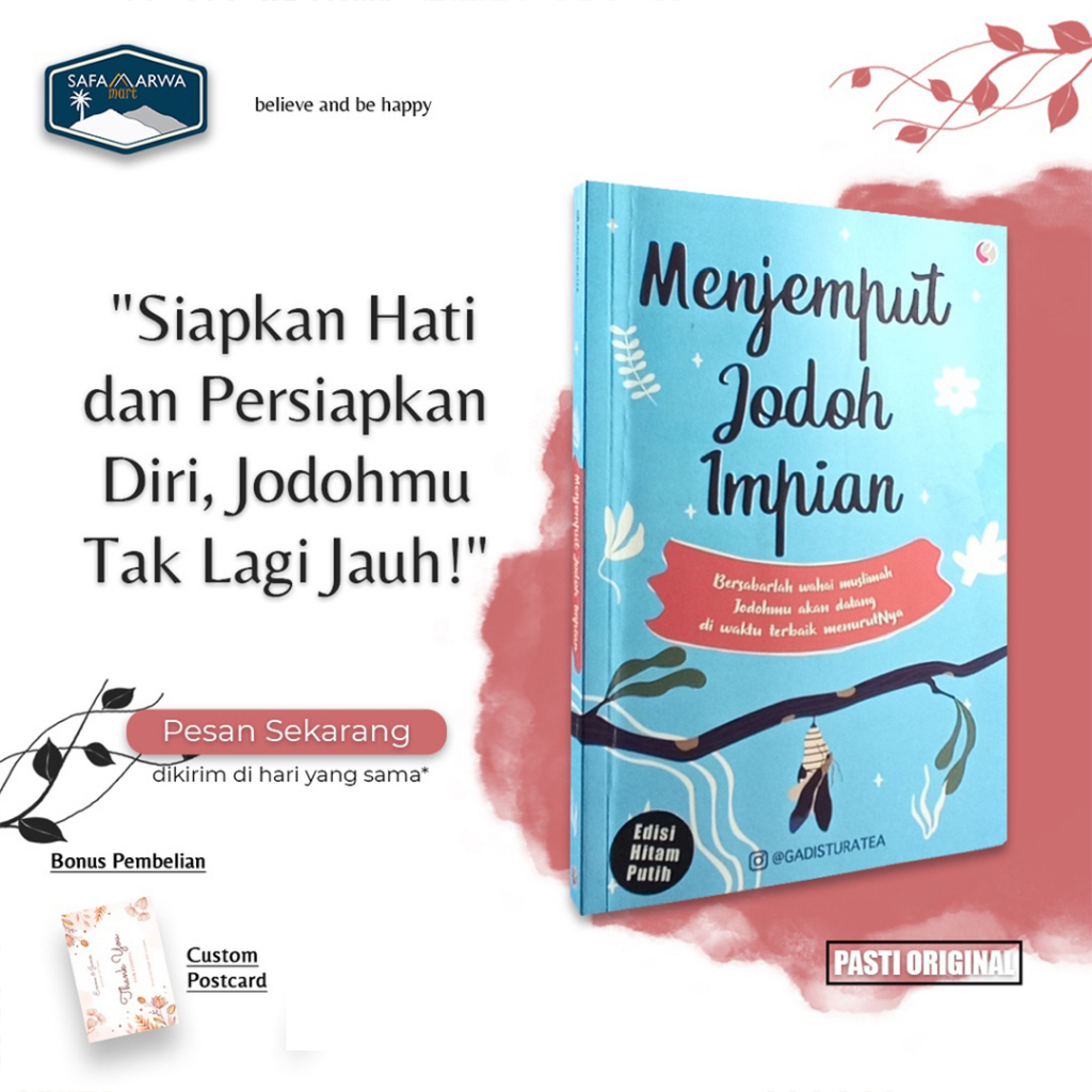 Jual Buku Motivasi Islam Islami Menjemput Jodoh Impian Gadisturatea