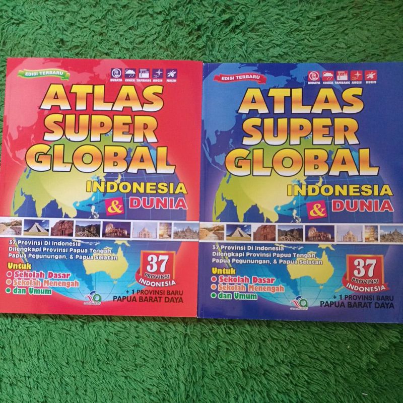 Jual Original Buku Atlas Super Global Indonesia Dunia Provinsi