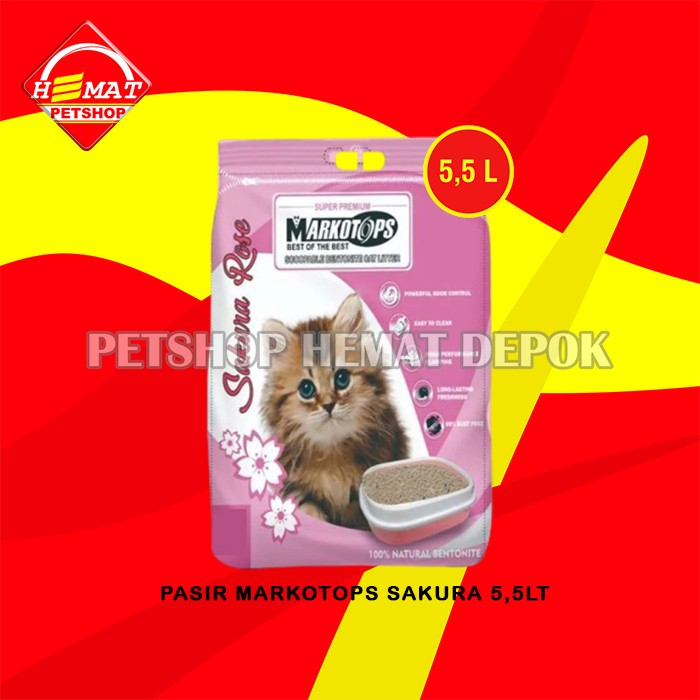 Jual Pasir Kucing Gumpal Wangi Markotop 5 5 Litter Cat Liter Wangi