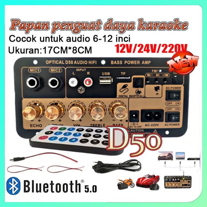 Jual Inci Amplifier Board Karaoke Audio Bluetooth Usb Fm Radio Tf