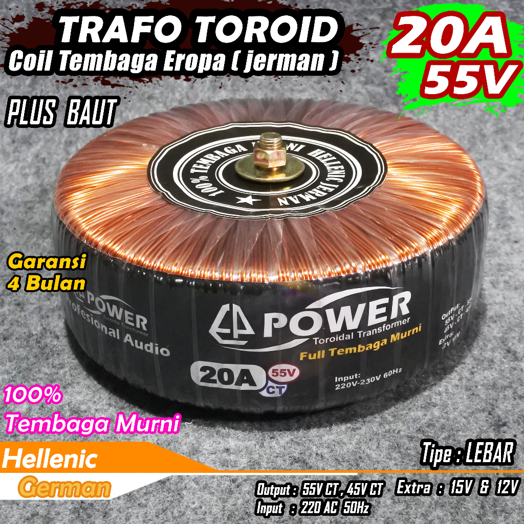 Jual Trafo Toroid A Murni V Ct V Ct Full Tembaga Murni