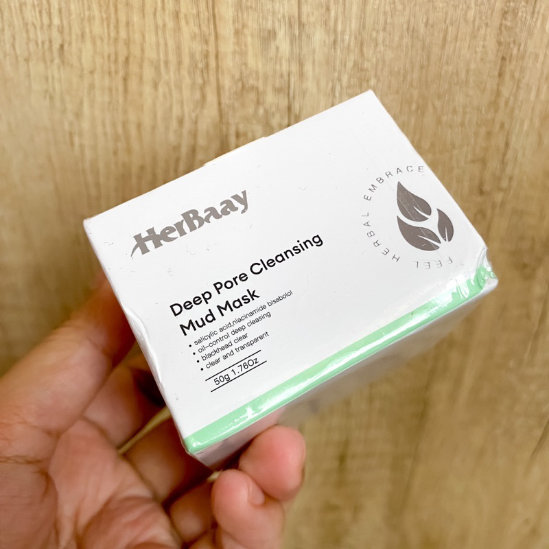 Jual HerBaay Clay Mask 50g Mengecilkan Pori Pori Clarifying Mask