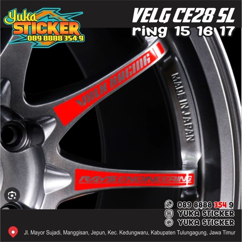 Jual STICKER VOLK RACING RAYS ENGINEERING CE28 SL Shopee Indonesia