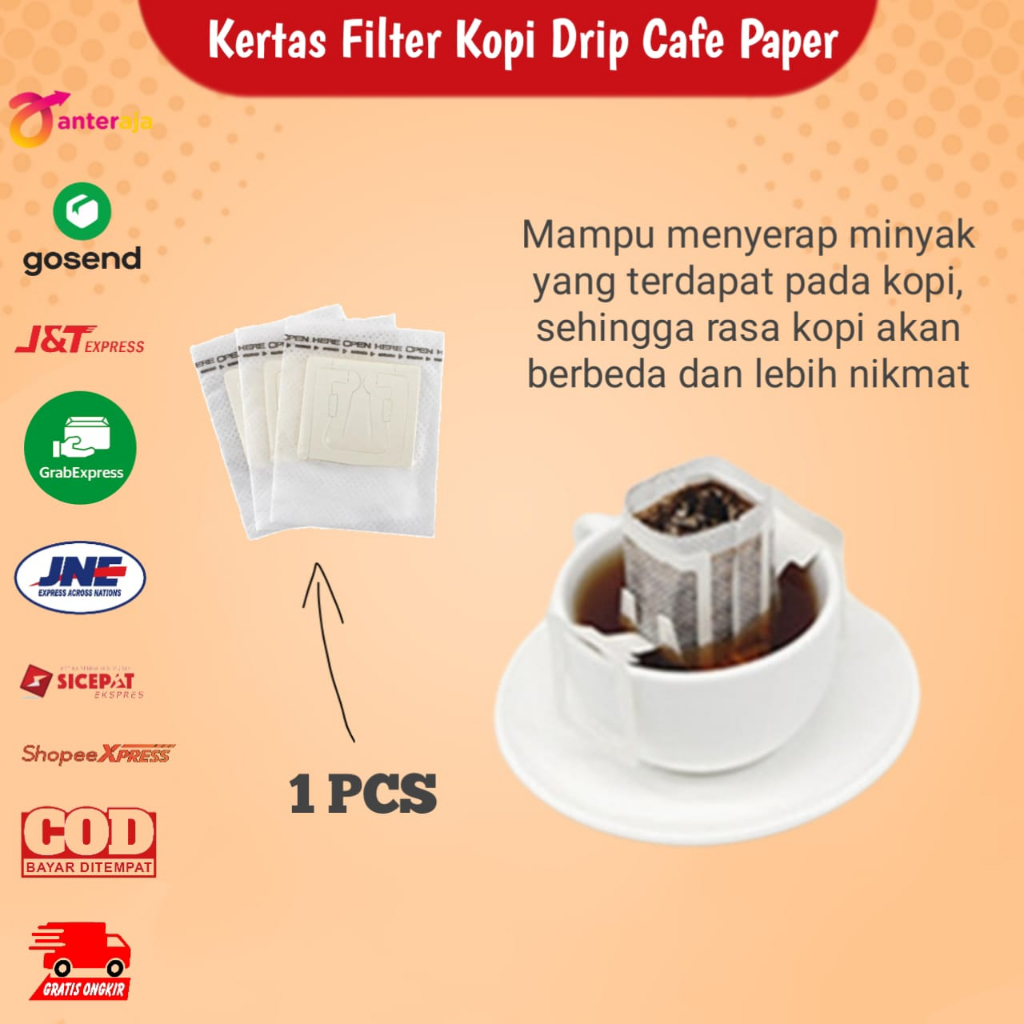 Jual Filter Kertas Penyaring Kopi Drip Bag Coffee Japan Style Pcs