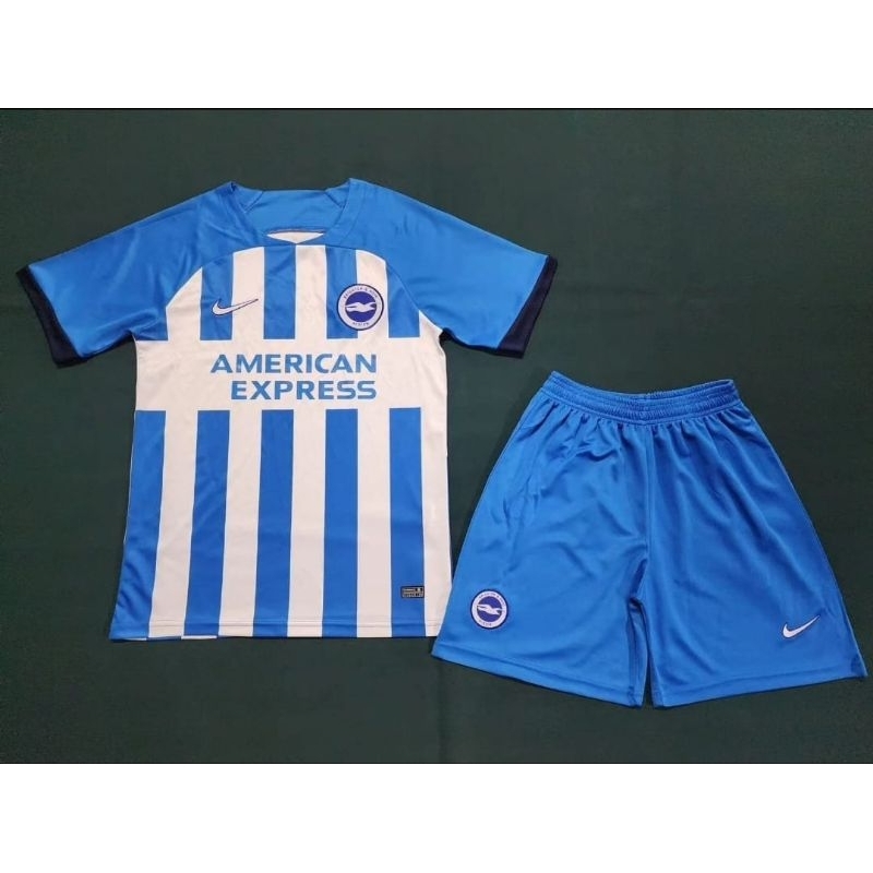 Jual Setelan Fullset Jersey Baju Celana Bola Brighton Home New