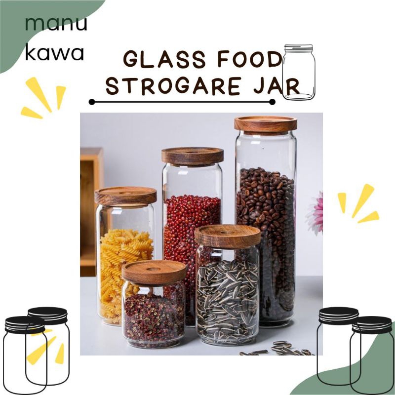 Jual Toples Kaca Kedap Udara Toples Snack Teh Jar Toples Kopi Glass