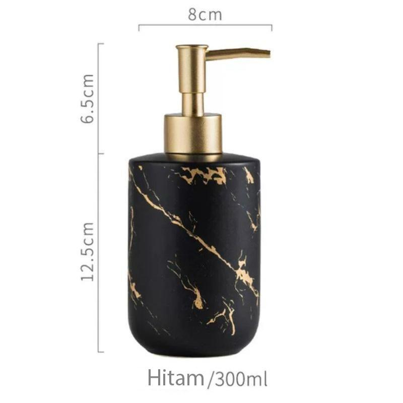 Jual Aveline Refill Pump Bottle Marble Ceramic Soap Dispenser Botol