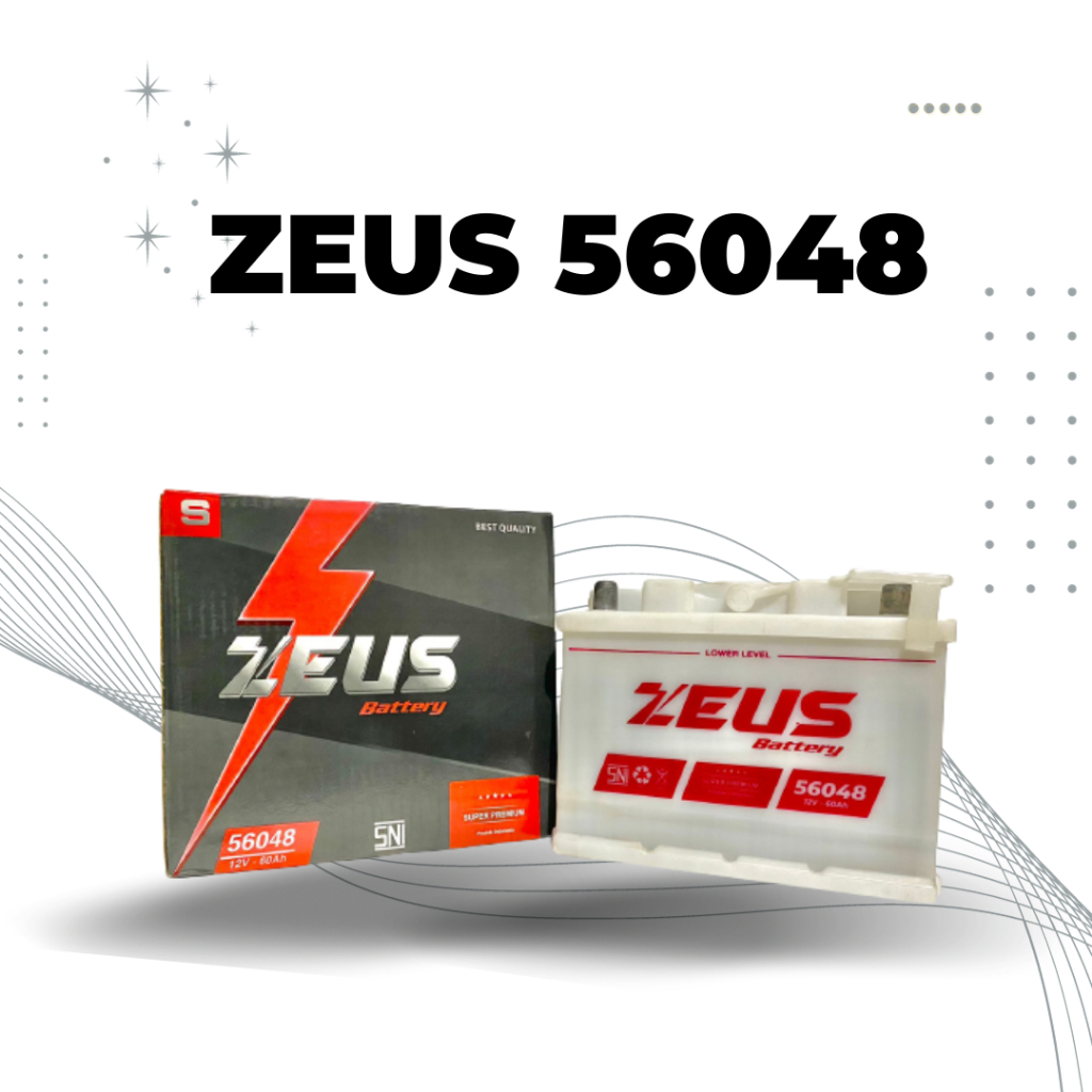 Jual Zeus 56048 Aki Mobil Ford Fiesta Laser Sonic Aki Basah 12v 55Ah