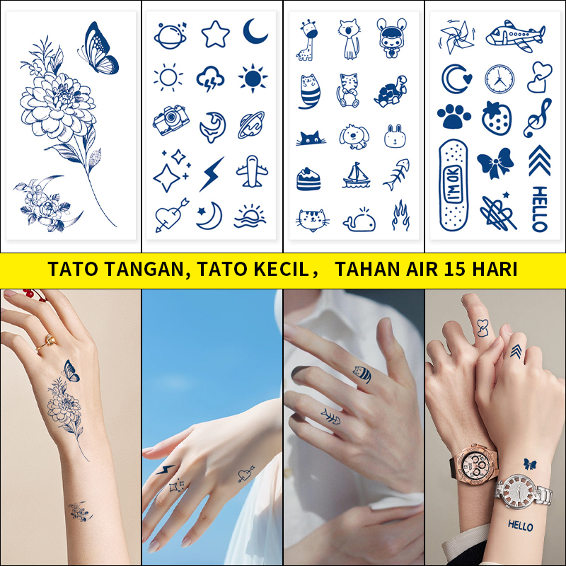 Jual Motif Lucu Tato Pola Lucu Tatto Tato Temporer Tahan Air Stiker